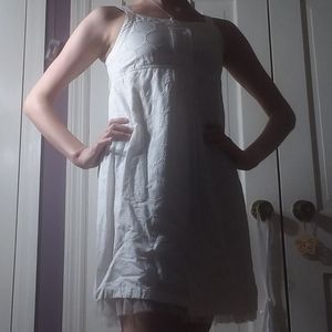 * Justice White Midi Dress